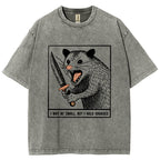 Possum With A Knife Washed T-Shirt