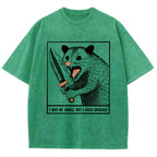 Possum With A Knife Washed T-Shirt