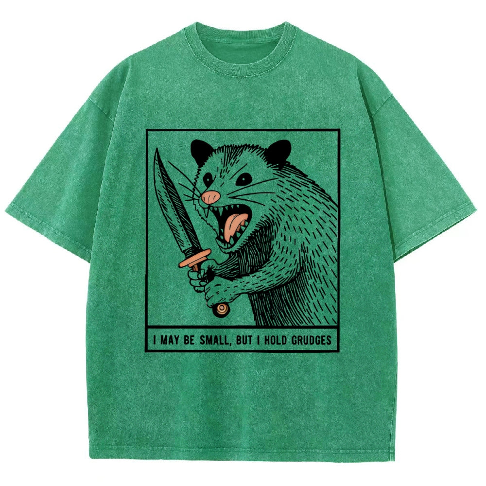 Possum With A Knife Washed T-Shirt