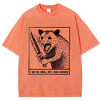 Possum With A Knife Washed T-Shirt