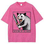 Possum With A Knife Washed T-Shirt