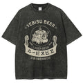Yebisu Beer Vintage Wash Japanese Design T-Shirt
