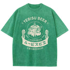 Yebisu Beer Vintage Wash Japanese Design T-Shirt