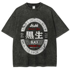 Japanese Dark Beer Vintage Washed T-shirt