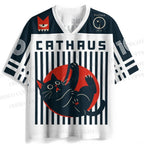 Slipped Cathaus Striped Jersey Shirts