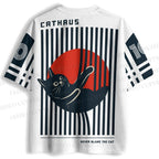 Slipped Cathaus Striped Jersey Shirts