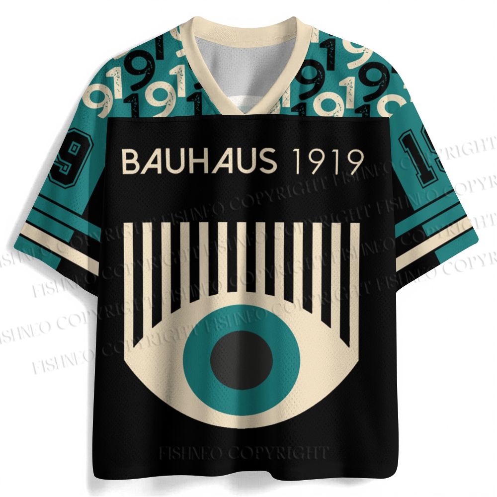 Bauhaus Geometric Eyes Jersey Shirts