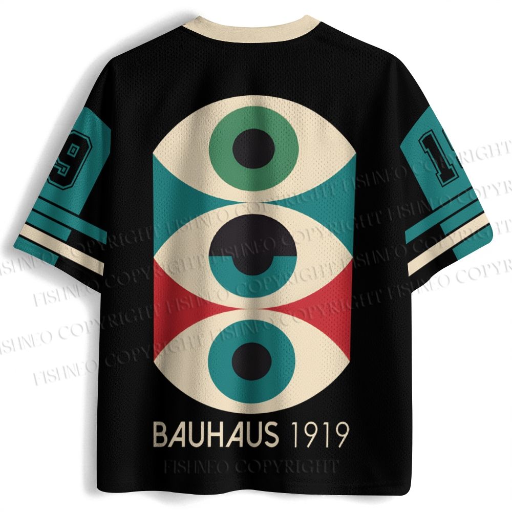 Bauhaus Geometric Eyes Jersey Shirts