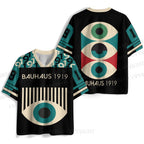 Bauhaus Geometric Eyes Jersey Shirts