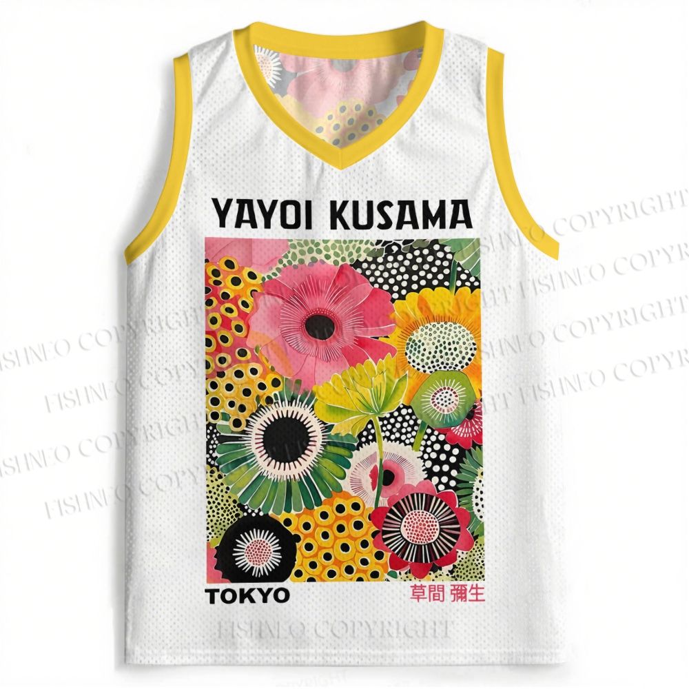 Yayoi Kusama Flowers Jersey Tank