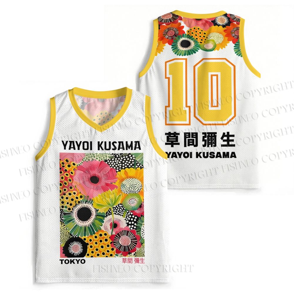 Yayoi Kusama Flowers Jersey Tank