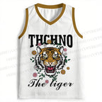 Flowers Tiger Printed Jersey Tank