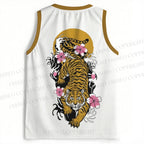 Flowers Tiger Printed Jersey Tank