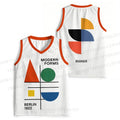Geometric Printed Jersey Tank