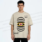 Unisex Bauhaus Eyes Printed Washed Tee