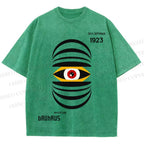 Unisex Bauhaus Eyes Printed Washed Tee