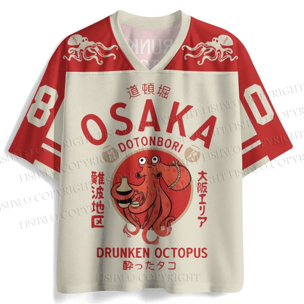 Drunken Octopus Japan Jersey Shirts