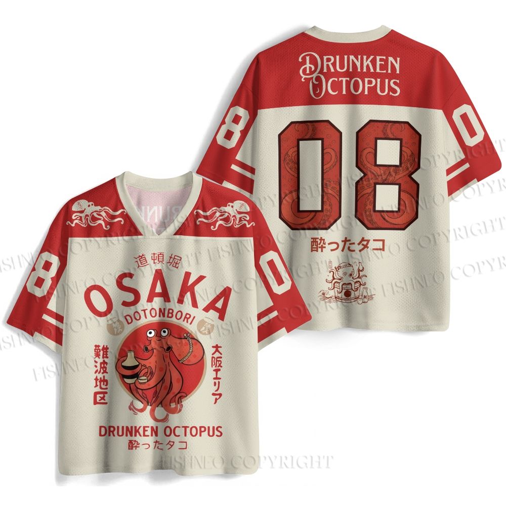 Drunken Octopus Japan Jersey Shirts