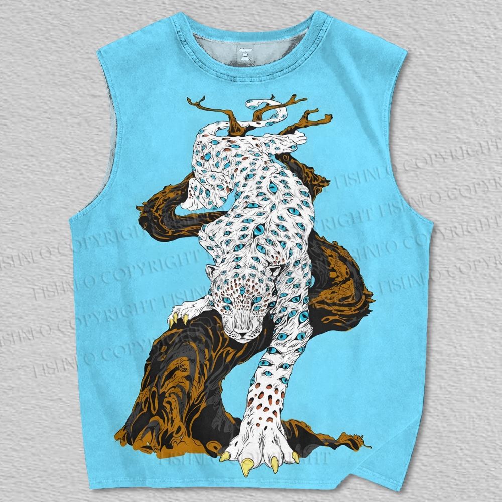 Unisex Trypophobia Leopard Printed Tank Top