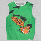 Unisex Swimming Tiger Printed Tank Top