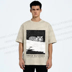 Unisex Yayoi Kusama Tiger Printed Washed Tee