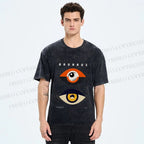 Unisex Bauhaus Eyes Printed Washed Tee