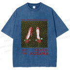 Unisex Yayoi Kusama High Heels Printed Washed Tee