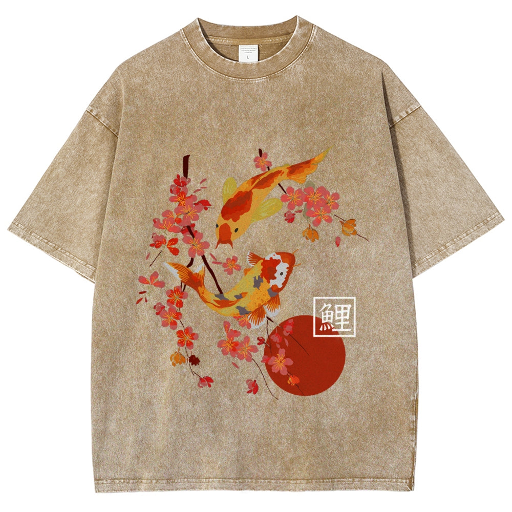 Japanese Koi Washed T-Shirt
