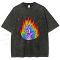 Unisex Pride Queer Joy is Resistance Printed Washed Tee