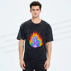 Unisex Pride Queer Joy is Resistance Printed Washed Tee
