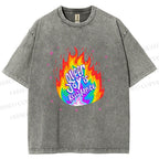 Unisex Pride Queer Joy is Resistance Printed Washed Tee