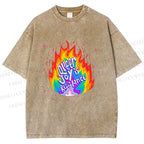 Unisex Pride Queer Joy is Resistance Printed Washed Tee