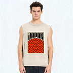 Japan Poster Vintage Distressed Washed Tank Top