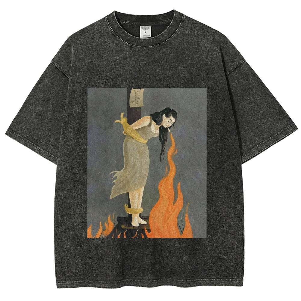 Unisex STAY CALM Printed Washed Tee
