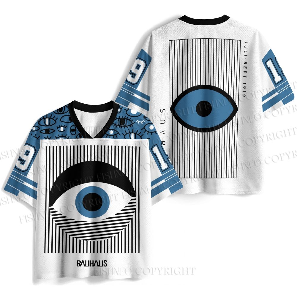 Bauhaus Blue Eye Jersey Shirts