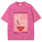 Unisex The First Ramen Shop Printed Washed Tee