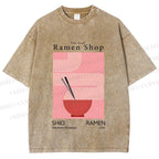 Unisex The First Ramen Shop Printed Washed Tee