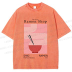 Unisex The First Ramen Shop Printed Washed Tee