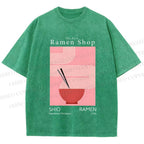 Unisex The First Ramen Shop Printed Washed Tee