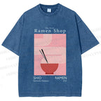 Unisex The First Ramen Shop Printed Washed Tee