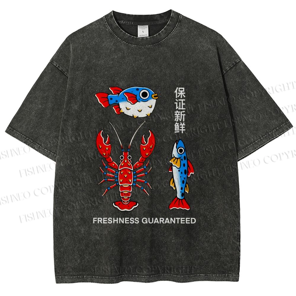 Unisex Guaranteed Freshness Printed Washed Tee
