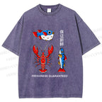 Unisex Guaranteed Freshness Printed Washed Tee