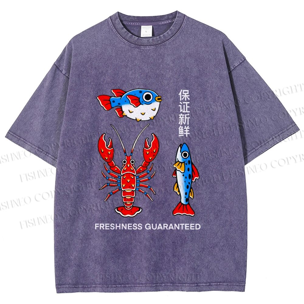 Unisex Guaranteed Freshness Printed Washed Tee