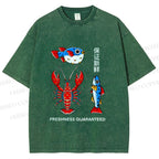 Unisex Guaranteed Freshness Printed Washed Tee