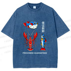 Unisex Guaranteed Freshness Printed Washed Tee
