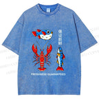 Unisex Guaranteed Freshness Printed Washed Tee