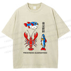 Unisex Guaranteed Freshness Printed Washed Tee