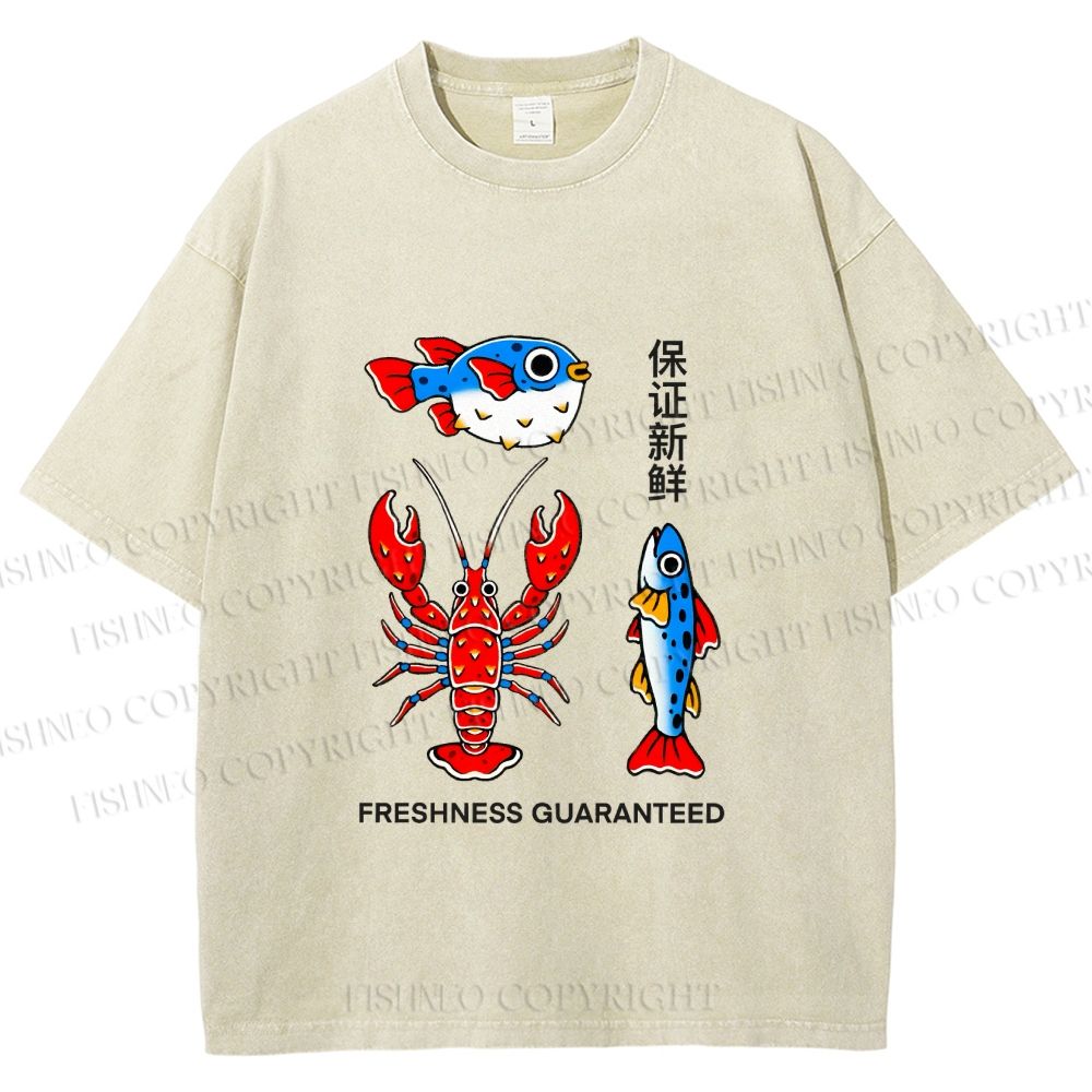Unisex Guaranteed Freshness Printed Washed Tee
