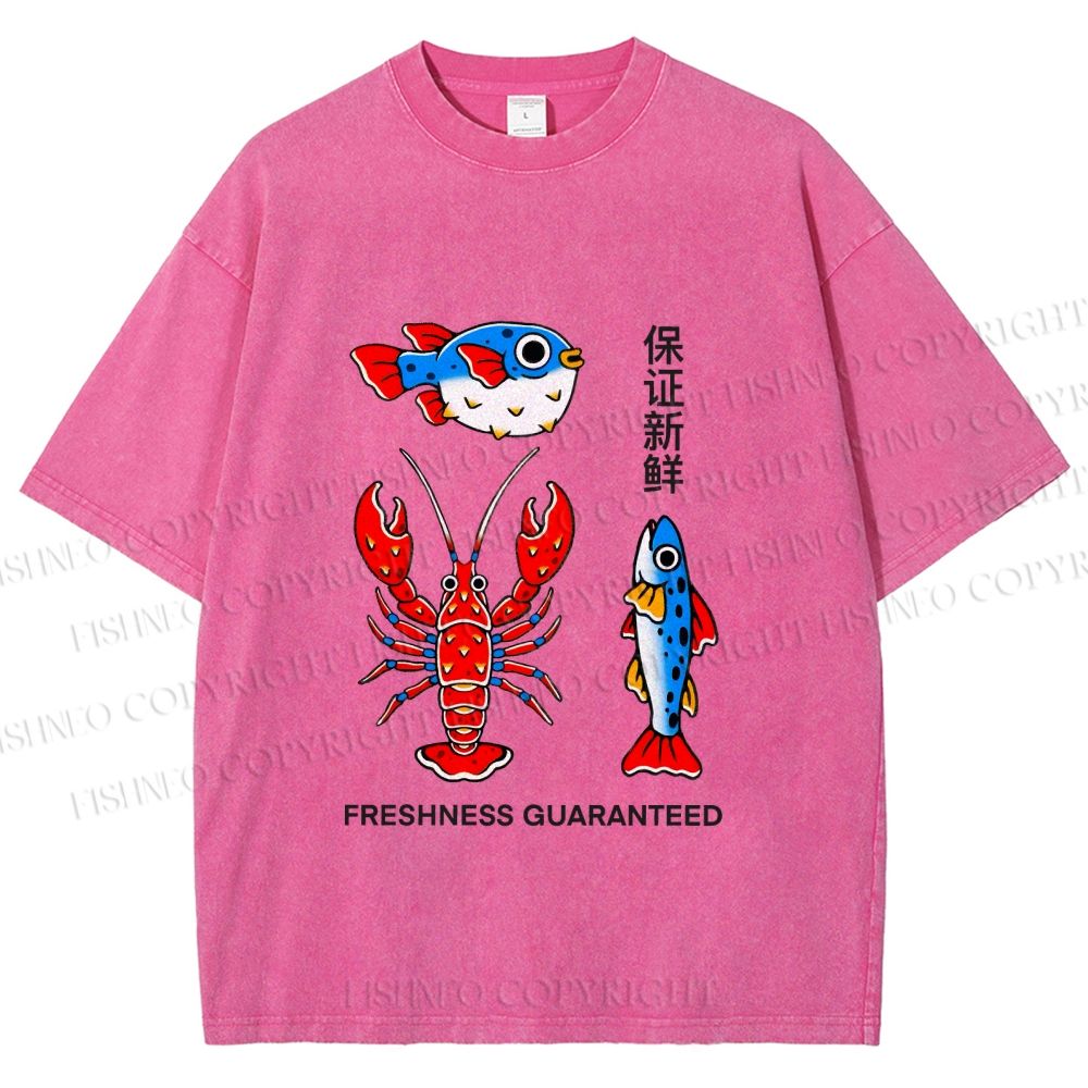 Unisex Guaranteed Freshness Printed Washed Tee
