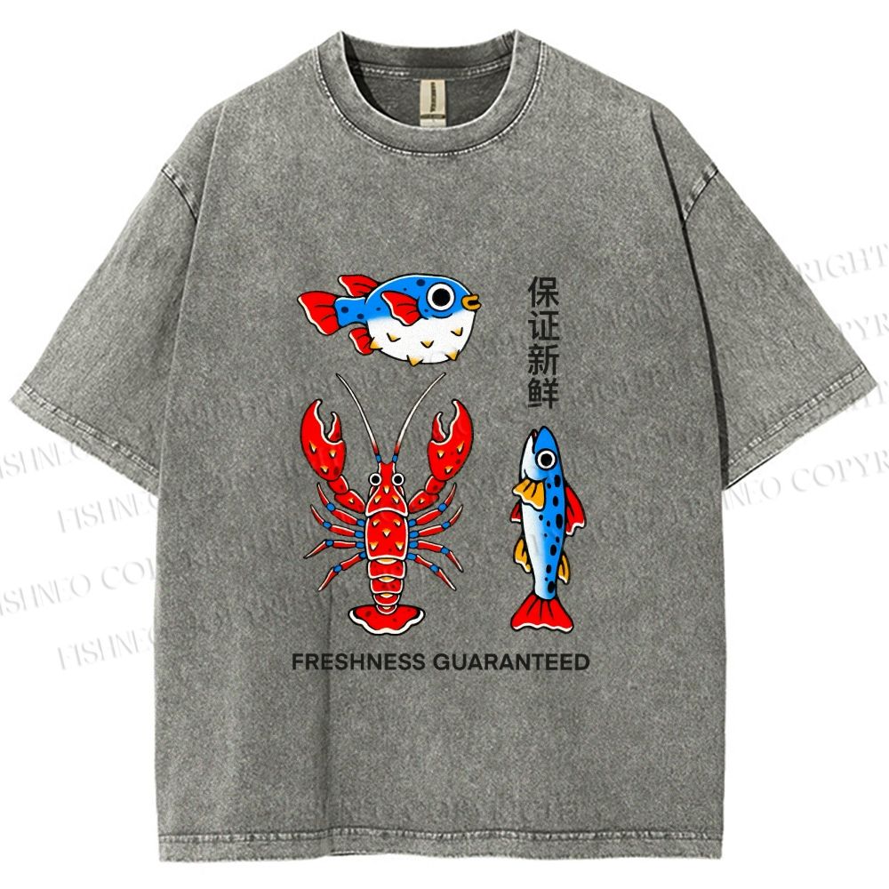 Unisex Guaranteed Freshness Printed Washed Tee